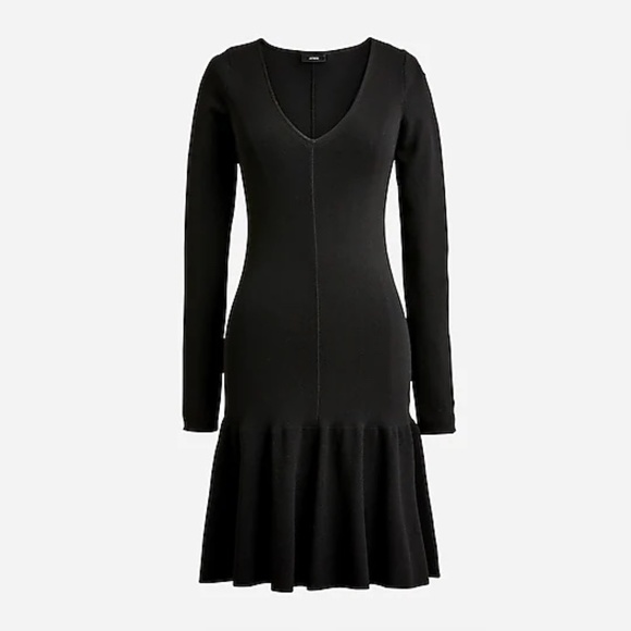J. Crew Dresses & Skirts - J Crew Ruffle Hem Sweater Dress (NEW!)